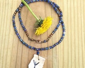 Sea Shell Beach Necklace, with Algiz Rune