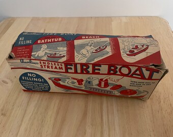 Vintage 1960s Ameriline Fire Boat Toy