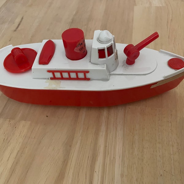 Vintage 1960s Ameriline Fire Boat Toy