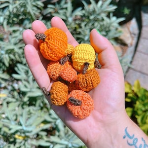 Micro Crochet Pumpkin