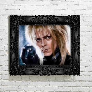 Labyrinth poster David Bowie print David Bowie wall art, Labyrinth art, Jareth, Labyrinth wall art, original artwork image 4