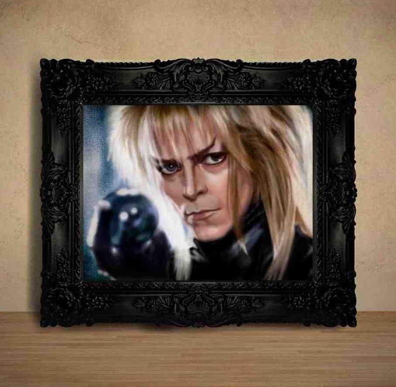 Labyrinth poster David Bowie print David Bowie wall art, Labyrinth art, Jareth, Labyrinth wall art, original artwork image 5