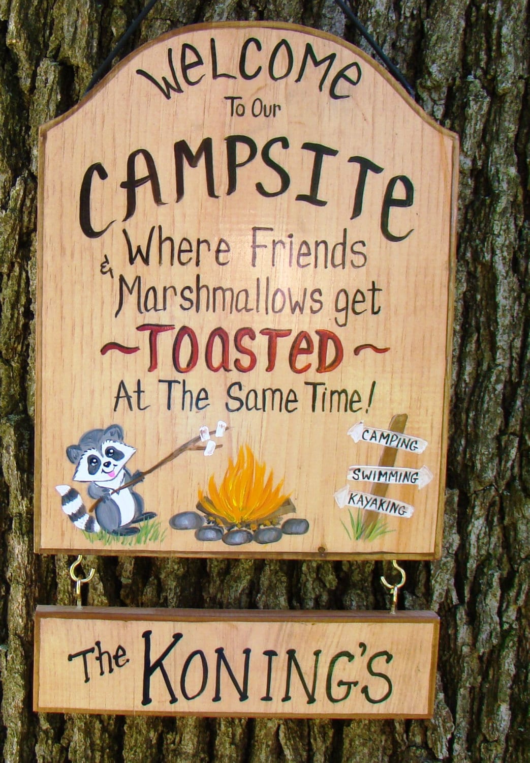 Personalized to our Camp Campsite or Campfire get Etsy