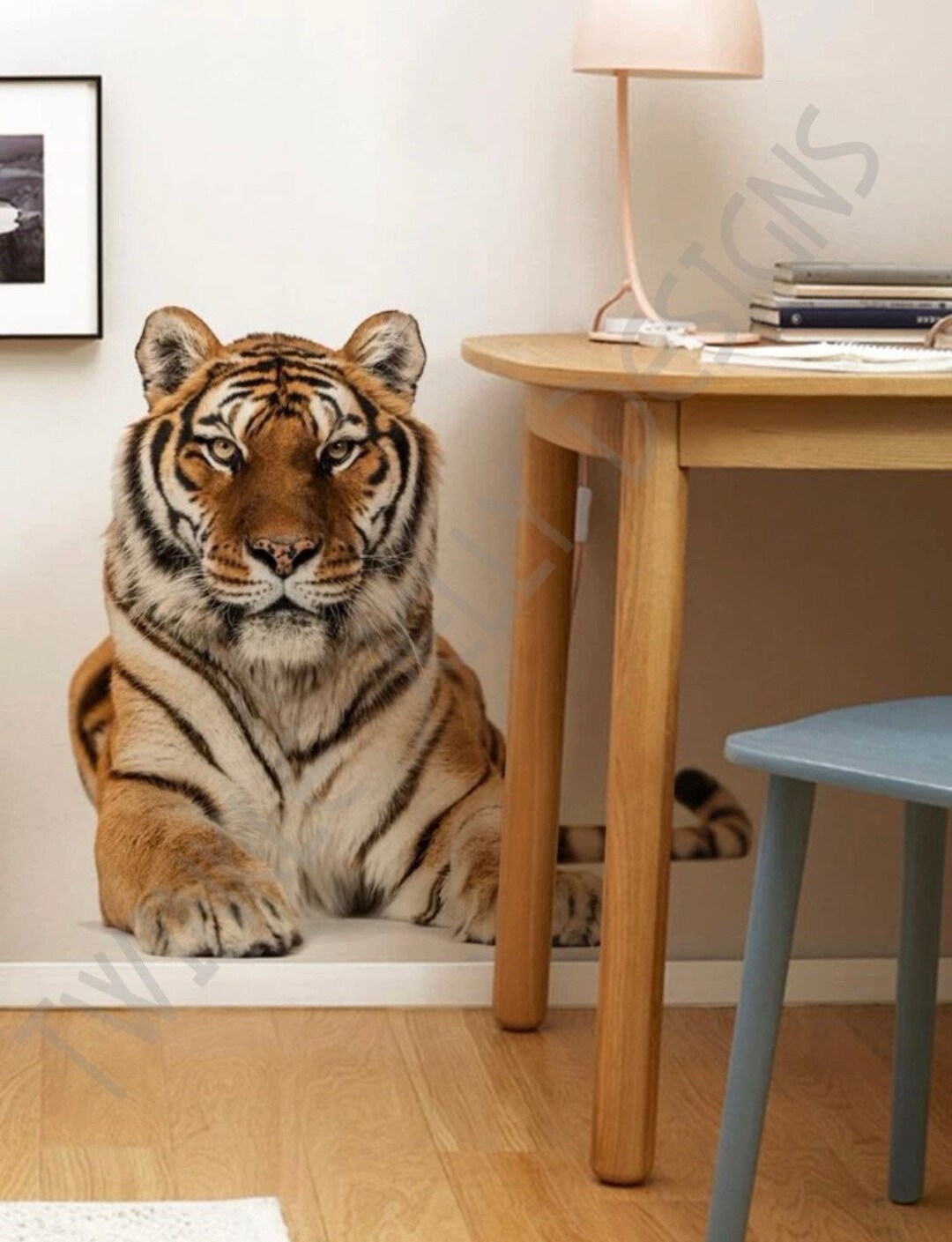 Tiger Wall Sticker Safari Animals Nursery Wall Sticker Etsy
