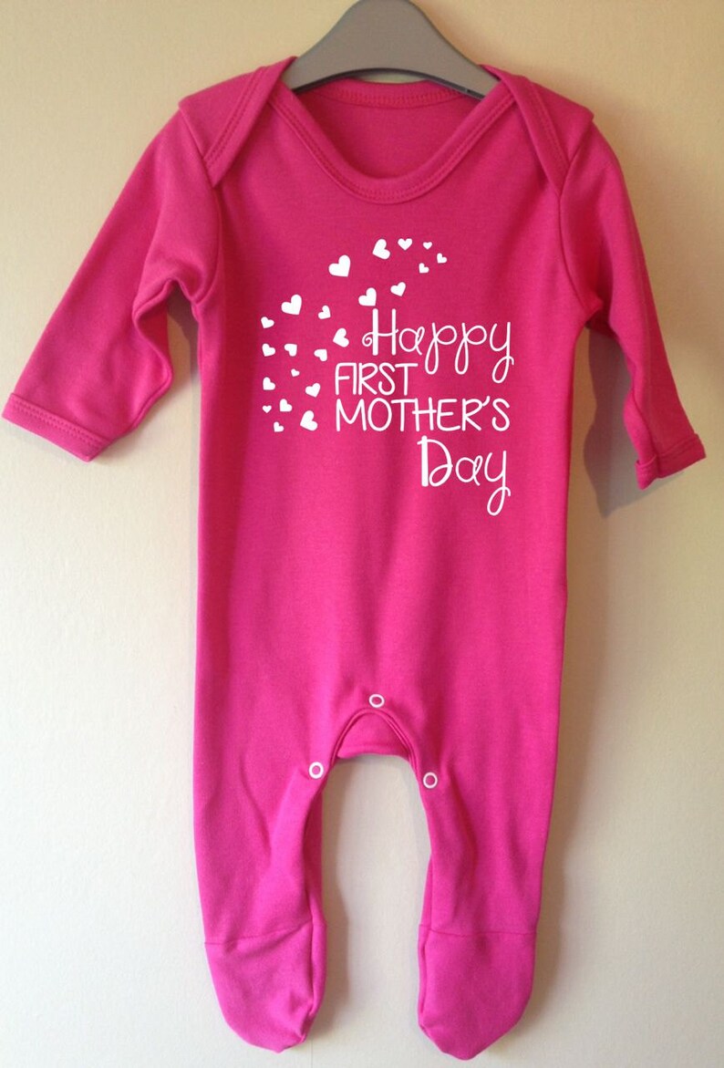 Download Happy First Mother's Day onesie babygrow/romper/sleepsuit ...