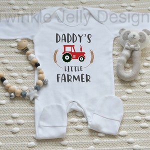 Daddy&#39;s little farmer bodysuit