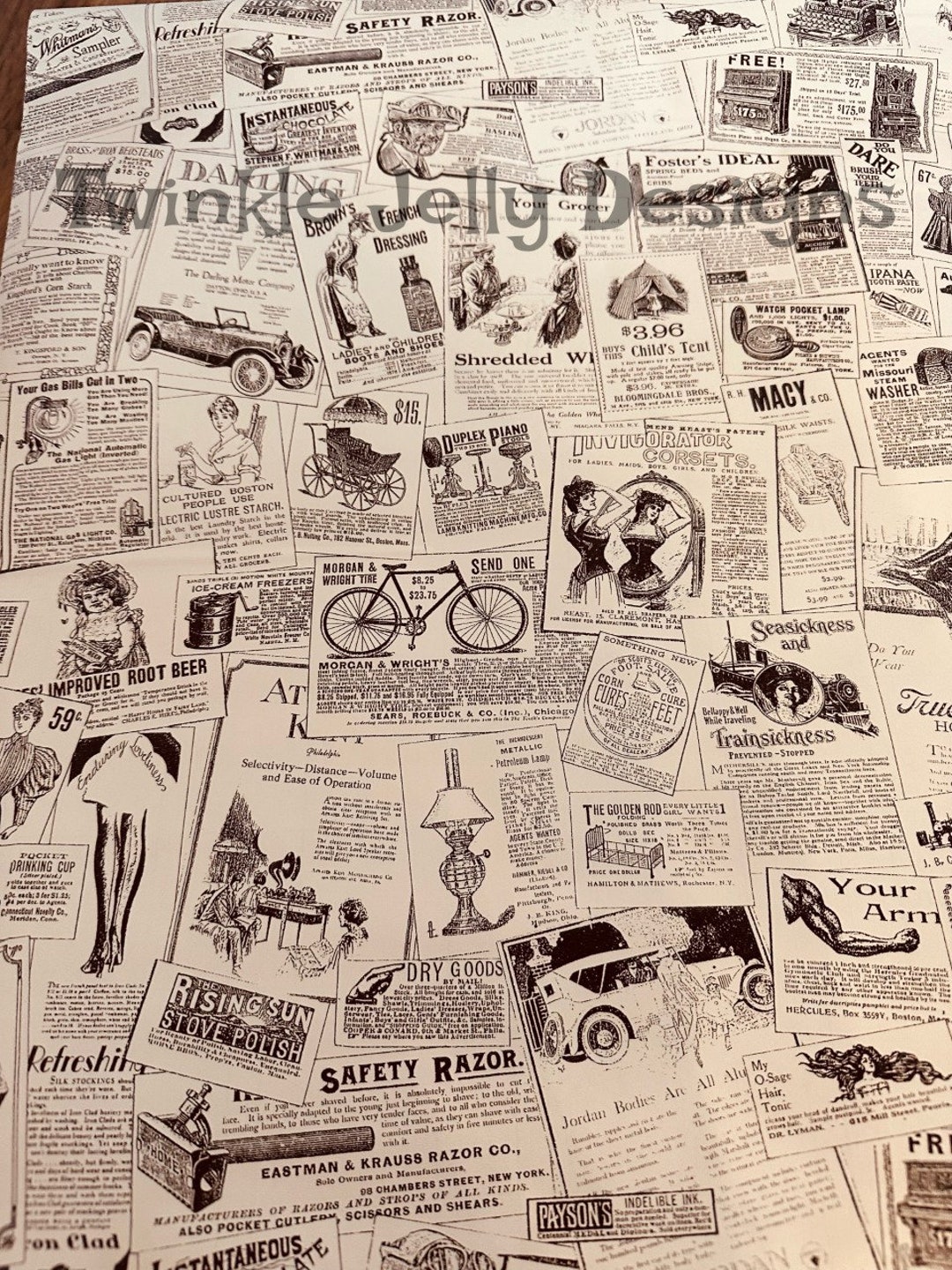 Retro Newspaper Sticky Backed Wallpaper 45cm X 100cm Upcycle Project