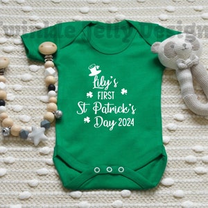 First St Patrick's Day 2024 bodysuit - Personalised - Padraig