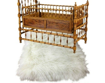 Shaggy Faux Fur Area Throw Rug - Fake Sheepskin Shag - Pelt Rug - Rectangle - Area Carpet - Soft Shag- Plush - Designer Decor
