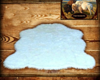 Premium Faux Fur Bear Skin Rug - The Original Chubby Bear - Area Accent Throw - Soft - Plush -Realistic