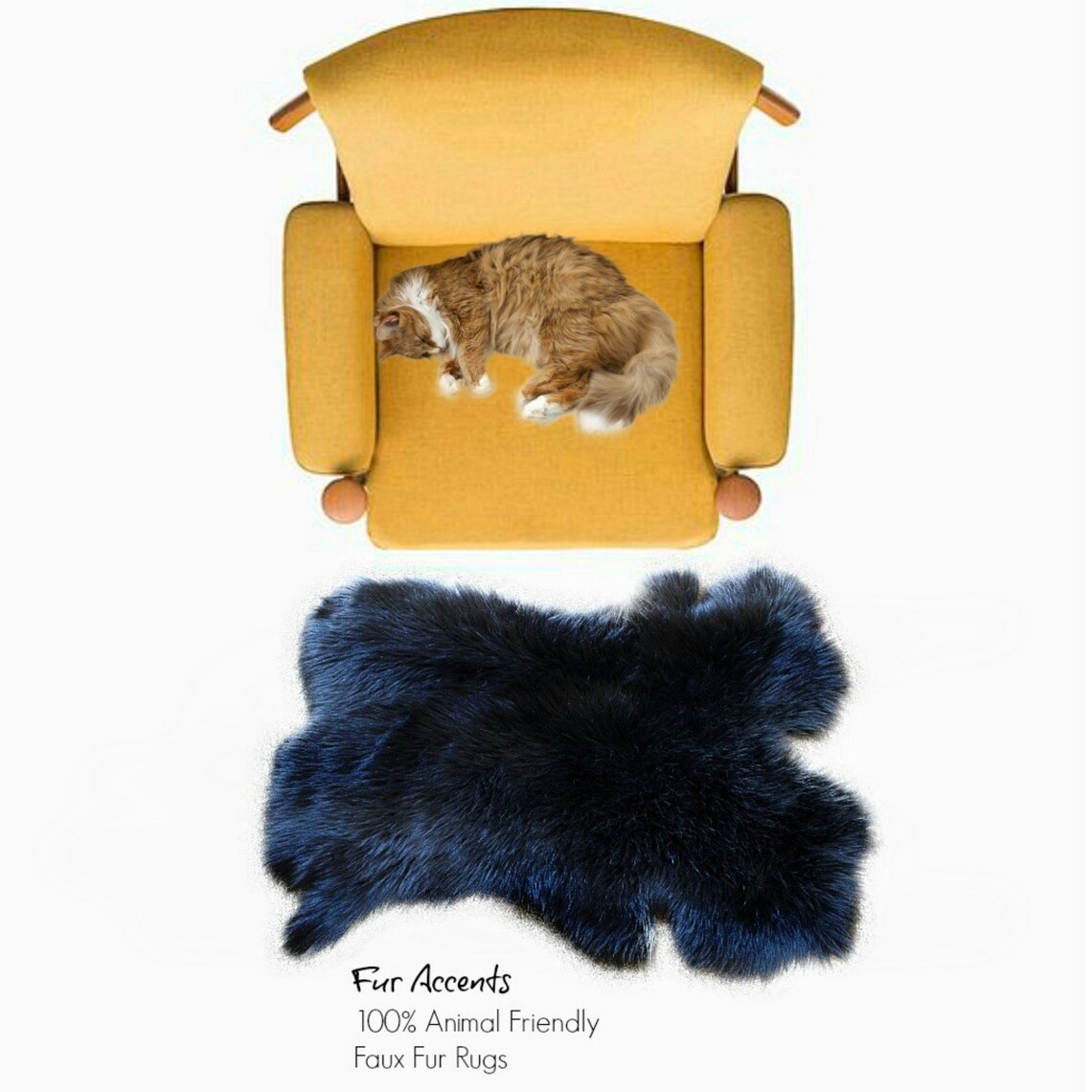 NEW Faux Fur Pelt Rug Soft Shaggy Area Carpet Accent Throw Etsy