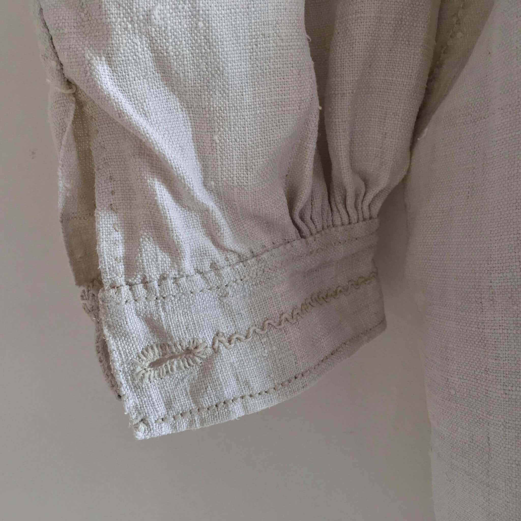 Vintage Natural Linen Ladies Shepherds Shirt