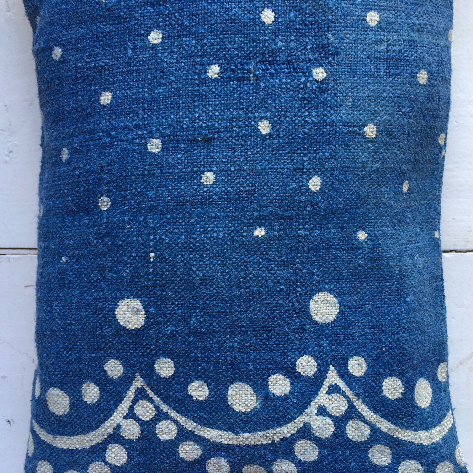 Faded Indigo Linen Lavender Pillows Bags Sachets Hand Made Drawer
