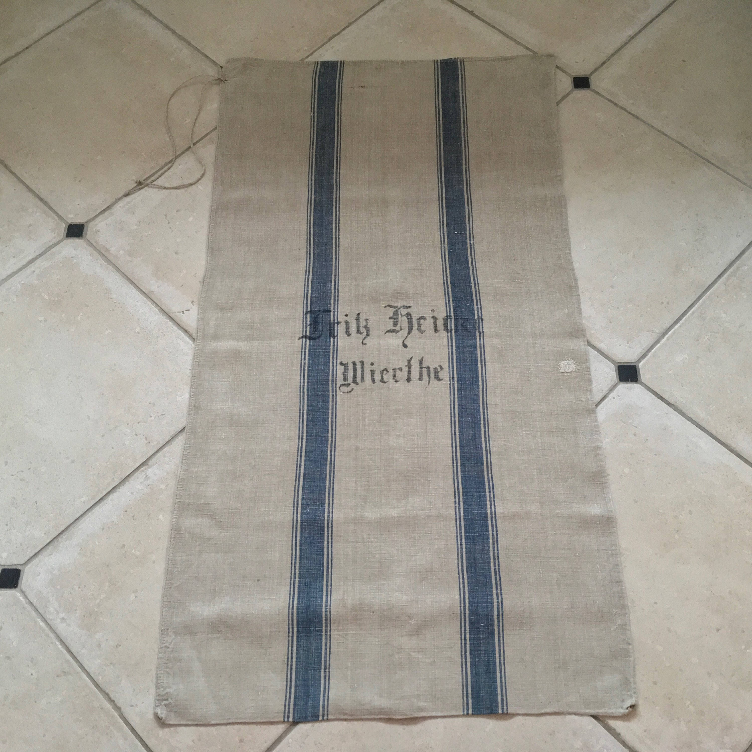 NS1542 German Vintage Linen Grain Sack Fabric