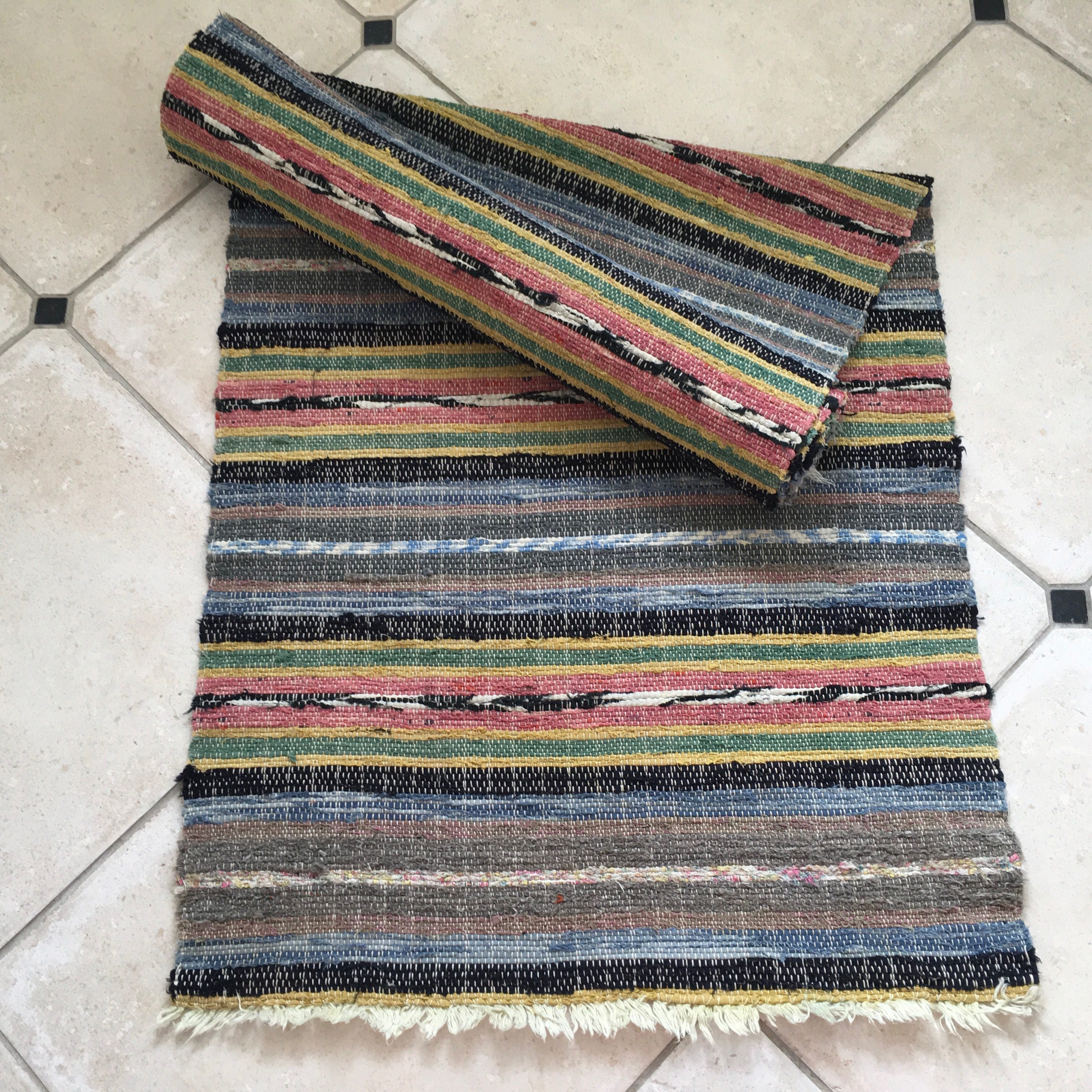 RR1609 Vintage Swedish Rag Rug
