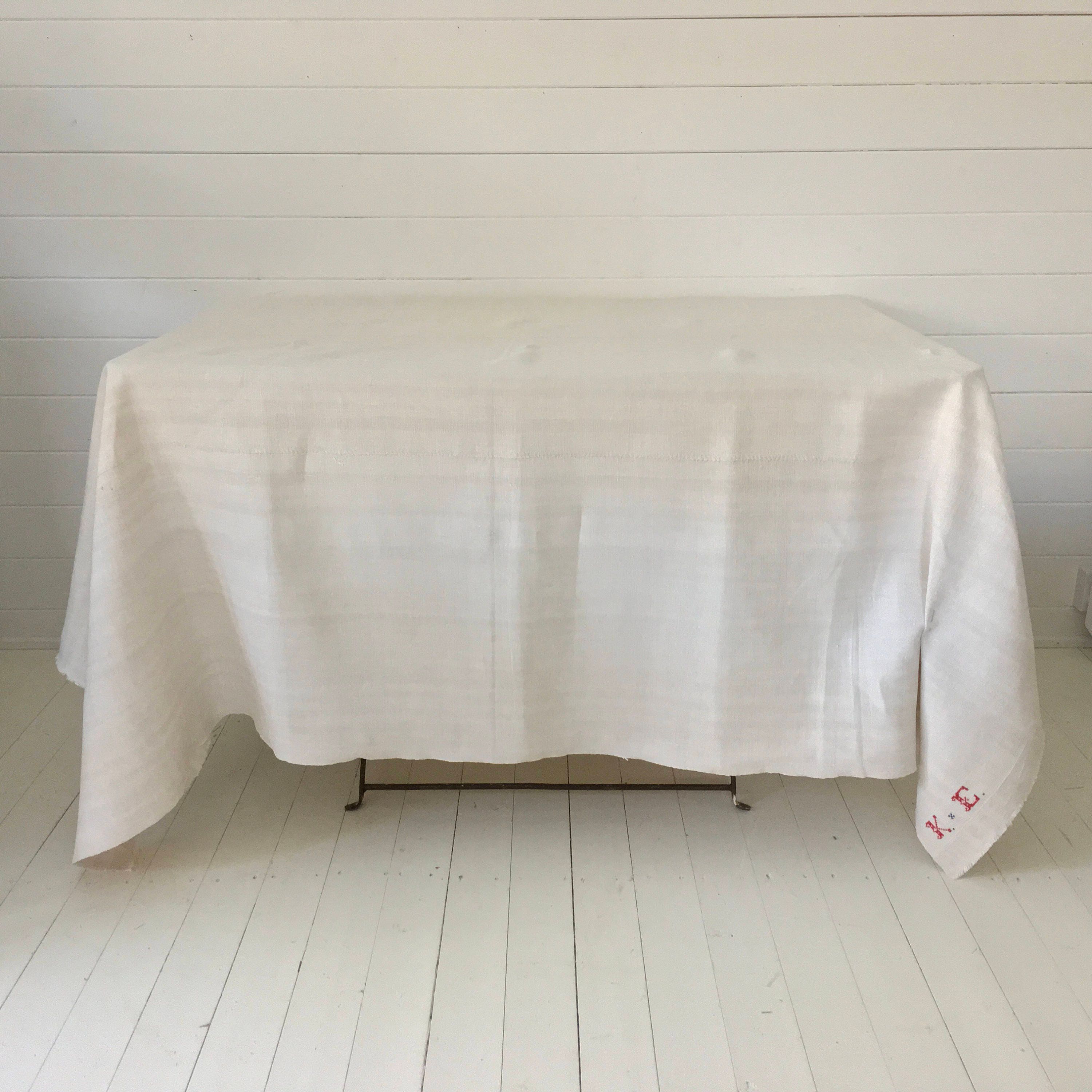 Cream Tablecloth /Sheet Linen