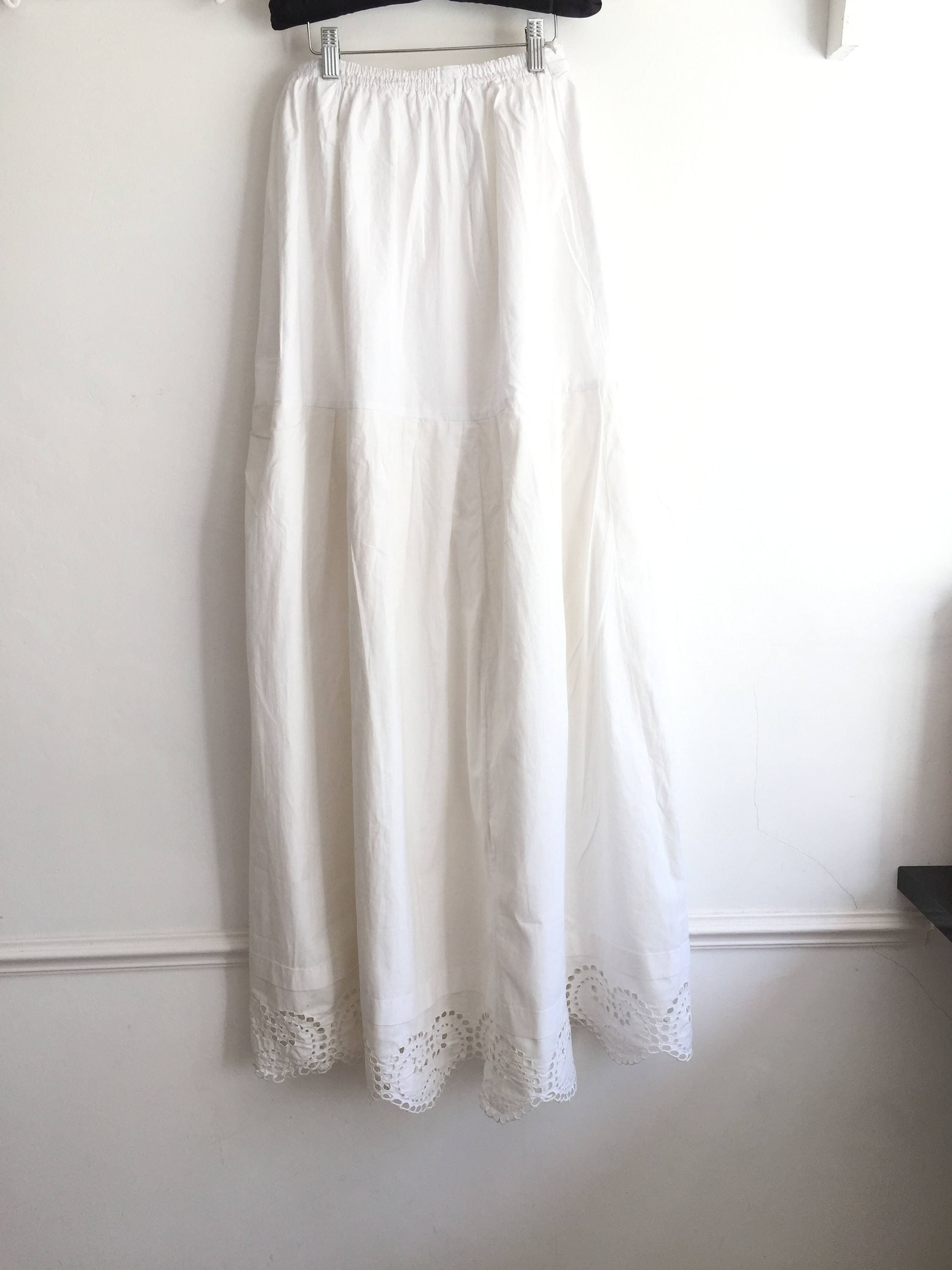 Long Natural Cotton Petticoat Circle Skirt Vintage Hungarian - Etsy UK