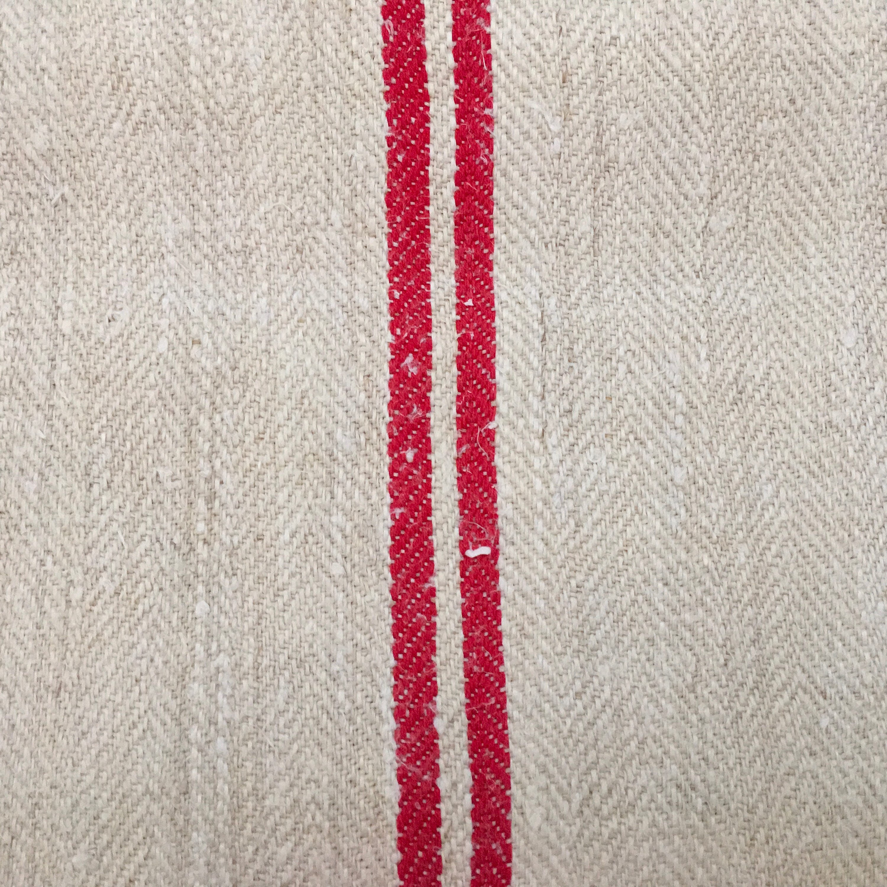 NS1724 rot natürliche Kalkstein Vintage Leinen Grainsack Stoff | Etsy