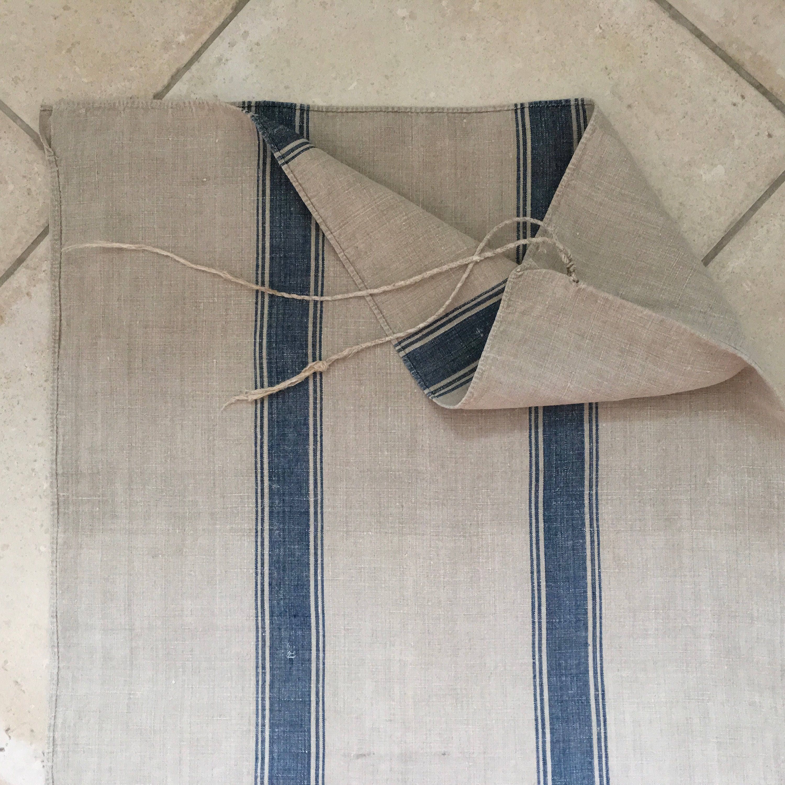 NS1541 German Vintage Linen Grain Sack Fabric