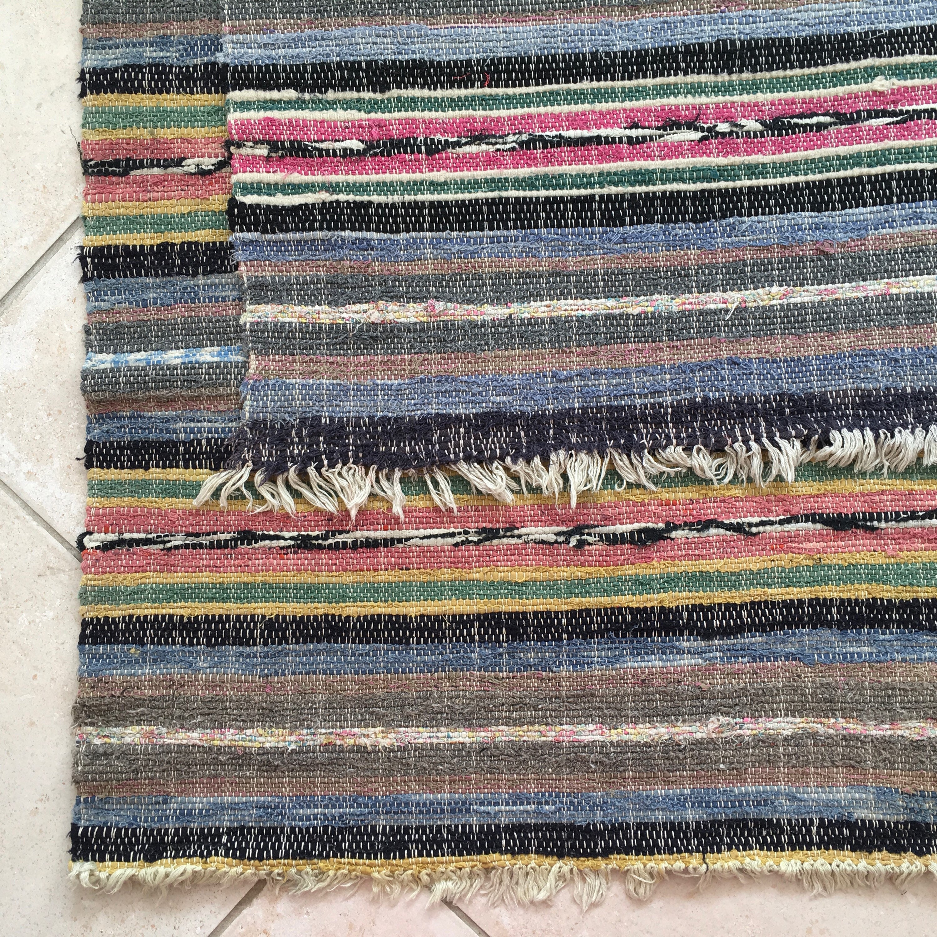 RR1609 Vintage Swedish Rag Rug