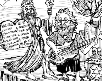 Jerry & Moses Fire on the Mountain POSTER