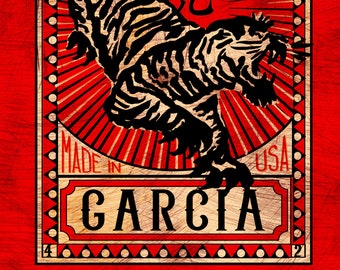 GARCIA TIGER - Matchbook POSTER