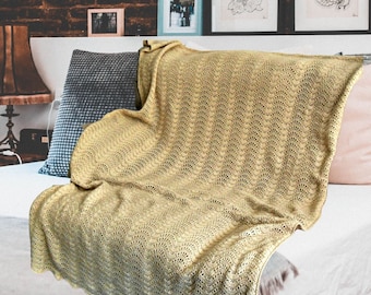 Italian cashmere blanket for Mom from daughter, neutral bedroom decor, 7th anniversary gift for wife, luxury throw blanket handmade, unique
