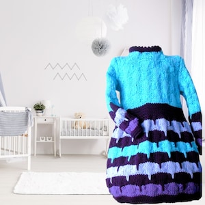 knit dress for baby girls, luxury clothing, merino wool sweater dress, toddler gifts for girls, cute child dress with balloon skirt