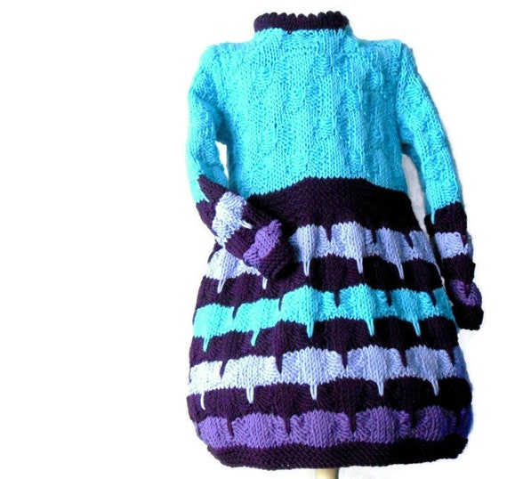 knit dress for baby girls, sweater dress in merino wool, acqua turquoise baby knitted dress, children fashion cozy winter knit knit dress for baby girls, sweater dress in merino wool, acqua turquoise baby knitted dress, children fashion cozy winter knit