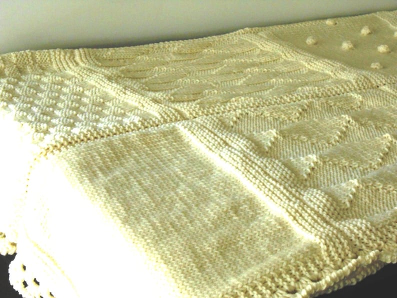 Custom made knitted blanket luxury chunky knit afghan Etsy