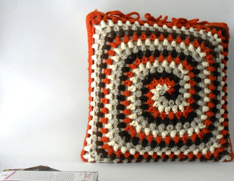 Crochet pillow cover merino wool crocheted cushion pillow Etsy