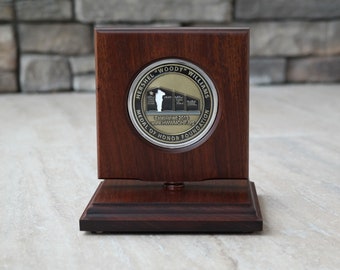 Challenge Coin Displays, Challenge Coin Holder, Corporate Gifts, Military Coins - Ipe Wood