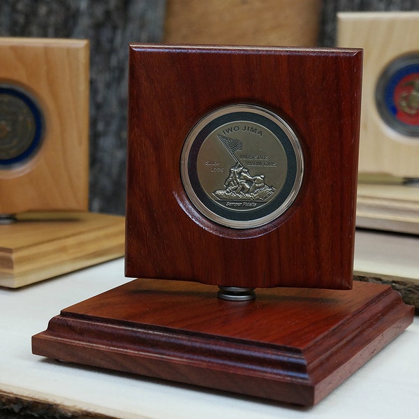 Military Challenge Coin Display - Military Gifts - Coin Display Case - Challenge Coins Stand - Display Case