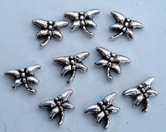 Dragonfly spacer beads antique silver plated pack of 50 6mm bead charms SBS013