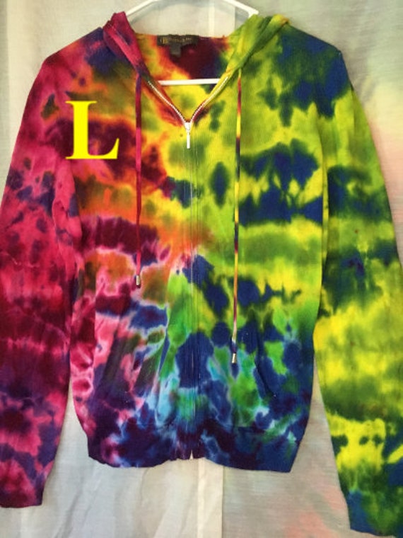 crinkle tie dye hoodie