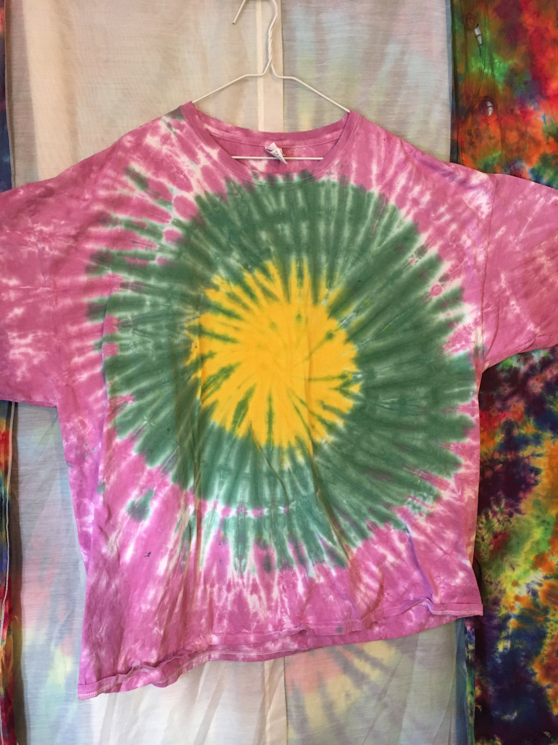 Tie Dye Tie Dyed T Shirt Bullseye Burst Mens 3 XL Etsy