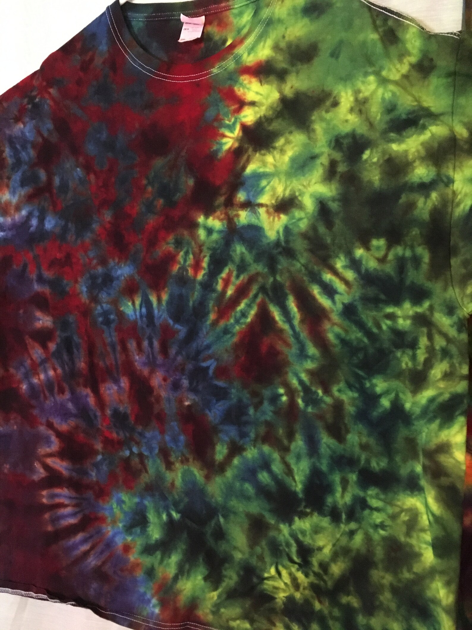 Tie Dye Tie Dyed T Shirt Rainbow Crinkle Tie Dye Mens 2 | Etsy