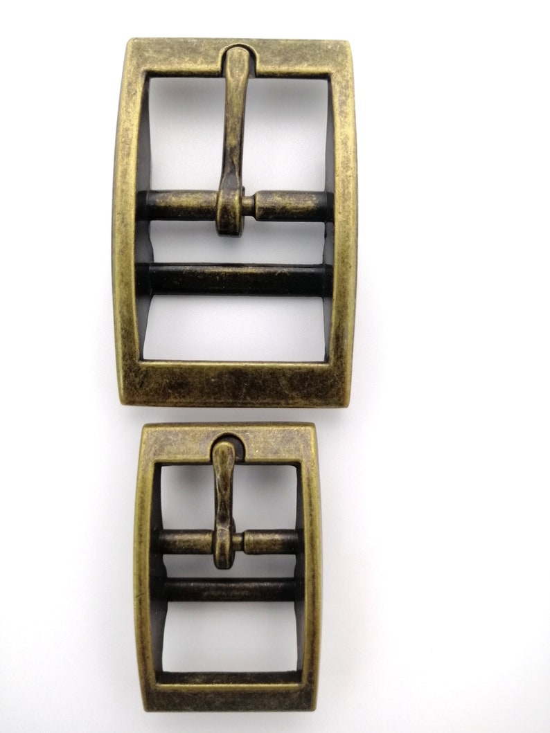 Collar buckles.20, 25 mm buckles for bag straps,belts,dog collars.Black,antique brass,nickel webbing equestrian buckles. image 2