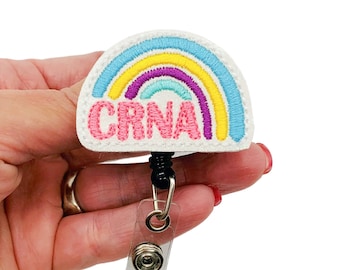CRNA Gift, CRNA Badge Reel, Crna Graduation Gifts, Nurse Anesthetist Gift, Anesthesiology Gift, Anesthesiologist Gift, Nurse Badge Reel
