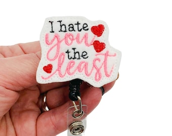 Valentine's Day Badge Reel, Valentines Badge Reel, Valentine Badge Reel, Love Badge Reel, Valentines Day Gift, Valentine's Day Gift for Her