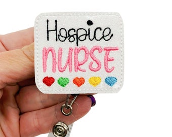Hospice Nurse Gifts, Hospice Nurse Badge Reel, Hospice Badge Reel, RN Badge Reel, Nurse Badge Holder, RN Gifts, Hospice Nurse Lanyard