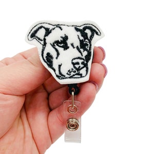 Pitbull Badge Reel, Pitbull Gift, Animal Badge Reel, Animal Lanyard, Pitbull Accessories, Pit Bull Gifts, Dog Badge Reel, Dog Lanyard
