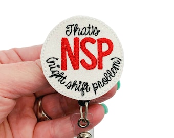 Funny Nurse Badge Reel, Nurse Gift for Nurse, Funny Badge Reel, Nurse Badge Clip, Nursing Badge Reel, RN Badge Reel, ER Nurse Badge Holder
