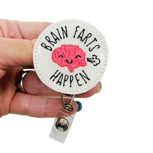 Brain Badge Reel, Brain Badge Holder, Brain Badge Clip, Neurology Badge Reel, Neurologist Badge Reel, Funny Badge Reel, Funny Badge Holder