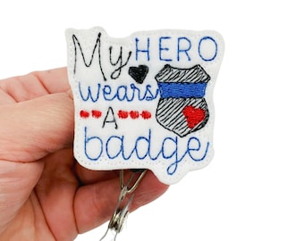 Police Badge Reel, Police Badge Holder, Police Officer Gifts, Police Officer Family, Sheriff Badge Reel, Law Enforcement Badge Reel