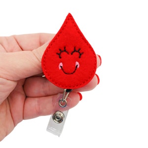 Blood Badge Reel, Blood Badge Holder, Phlebotomist Badge, Phlebotomist Gift, Nurse Badge Reel, Nurse Badge Holder, Nurse Badge Clip