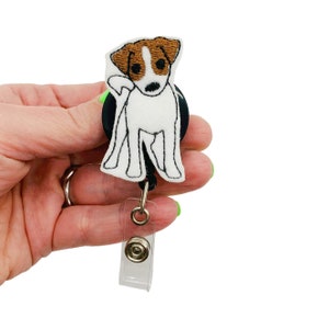 Jack Russell Badge Reel, Jack Russell Gifts, Dog Lanyard, Dog Gifts, Jack Russell Terrier Gifts, Dog Badge Reel, Animal Badge Reel Dog