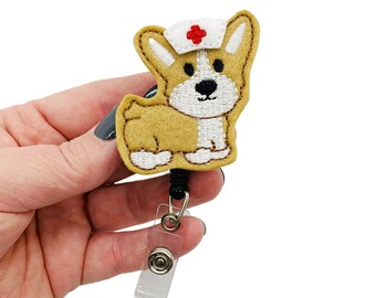 Corgi Mom Gifts Corgi Security ID Holder Corgi Retractable Badge Reel Corgi Gifts Corgi Dad Gifts Corgi Badge Reel