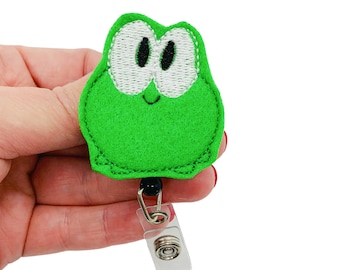 Frosch Ausweis Reel, Ausweishalter, Frosch Clip, Ausweis Reel, Ausweishalter, Frosch ID Clip, Ausweis Reel, Tier Ausweishalter
