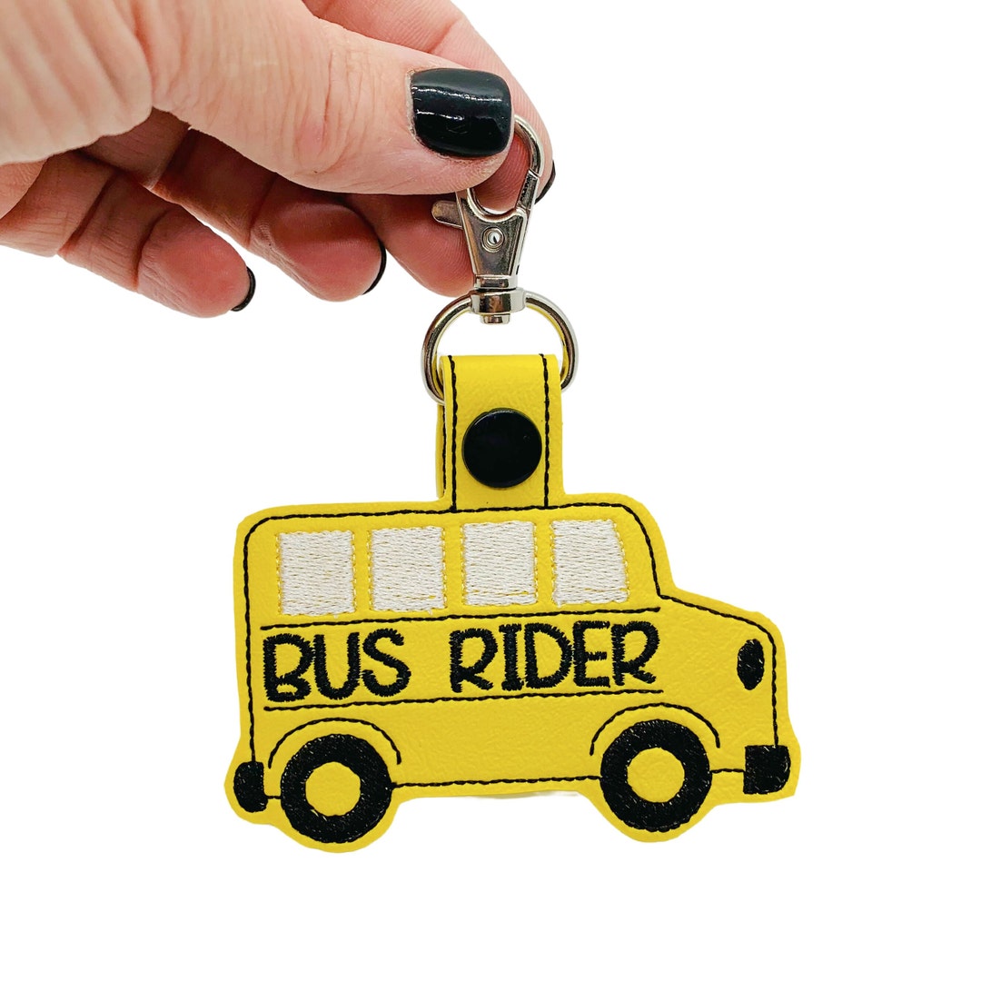 Bus Rider Backpack Tag Zipper Pull Etsy